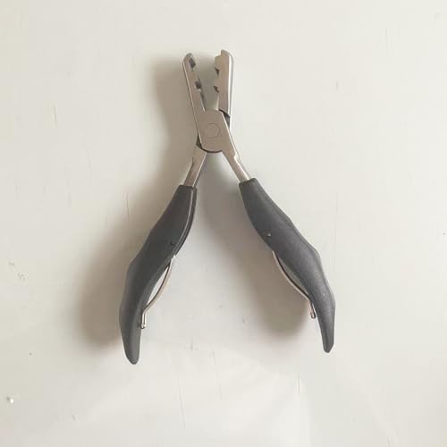 Eksotisk mytevarmefusjonslim Keratinbinding Mikroringer Fjerningstang for hårforlengelser (med 3mm og 5mm spor)