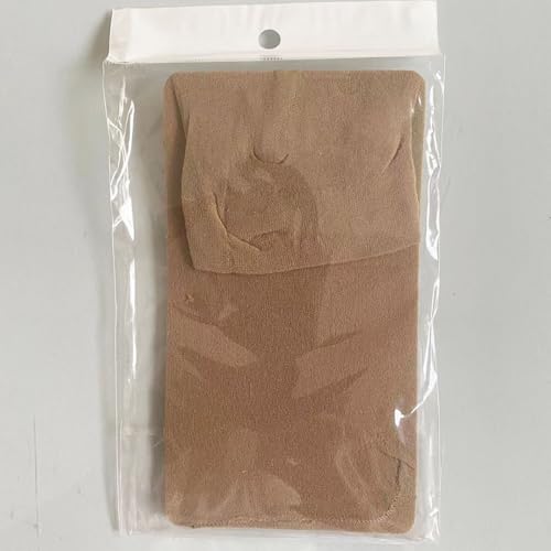 12 stk nylon parykkhetter for kvinner og menn nylon parykkhetter (beige)