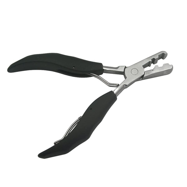 Eksotisk mytevarmefusjonslim Keratinbinding Mikroringer Fjerningstang for hårforlengelser (med 3mm og 5mm spor)