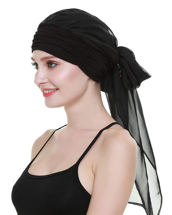 Chemo Turban for kreftkvinner krefthodeklær hodeknapp skjerf cap