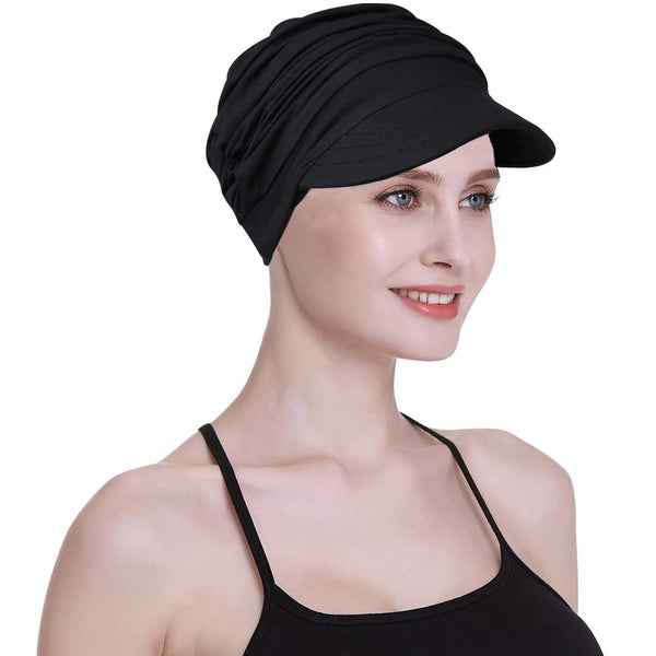 Focuscare Myk cellegift for kvinner, bambus baseball cap, turban for hårtap