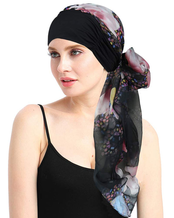 Chemo headwrap skjerf for hårtap Kvinner Kreft Hodeklær Medisinske gaver til alopecia