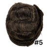Mens toupee menneskehårstykke parykker erstatningssystem full sveitsisk blonder bleket knute