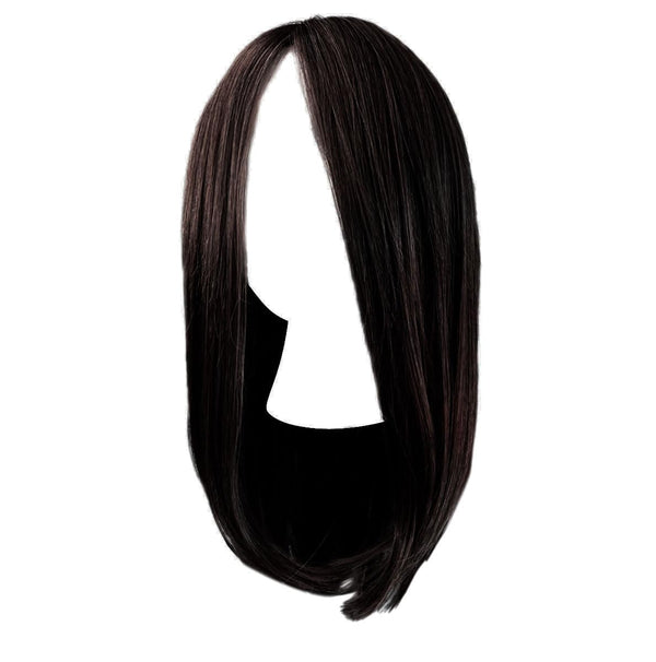 Gabor frontdeksel lagvis lang bob-stil parykk, håndbundet mono top av hairuwear, gjennomsnittlig cap-GF14-22SS-hvete