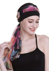 Elegant cellegift med silkeaktig skjerf for kreft kvinner hårtap sleep beanie