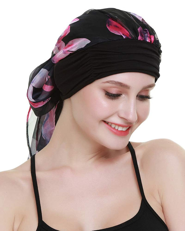Chemo Turban for kreftkvinner krefthodeklær hodeknapp skjerf cap