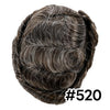 Mens toupee menneskehårstykke parykker erstatningssystem full sveitsisk blonder bleket knute