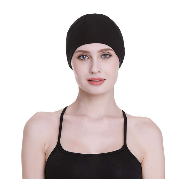 Bambus søvnhette for håravfall Hjemmehode for cellegift Kvinner Bike Hard Hat Helmet Liner Bomullsbeanie