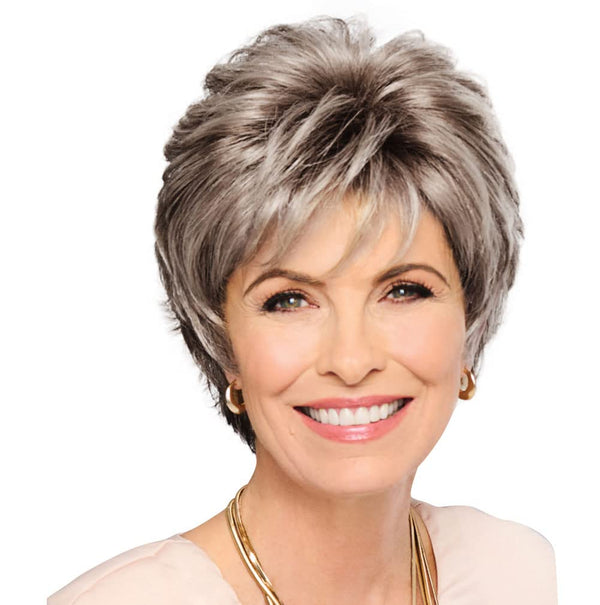Gabor Royal Tease Layered Short Shag Wig by Hairuwear, 2023 Spring Luxury Collection, Average Cap, GL14-22 Sandy Blonde