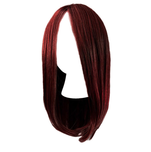 Gabor frontdeksel lagvis lang bob-stil parykk, håndbundet mono top av hairuwear, gjennomsnittlig cap-GF14-22SS-hvete