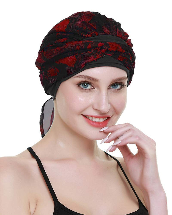 Chemo Turban for kreftkvinner krefthodeklær hodeknapp skjerf cap