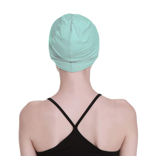 Bambus søvnhette for håravfall Hjemmehode for cellegift Kvinner Bike Hard Hat Helmet Liner Bomullsbeanie
