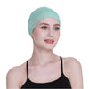 Bambus søvnhette for håravfall Hjemmehode for cellegift Kvinner Bike Hard Hat Helmet Liner Bomullsbeanie