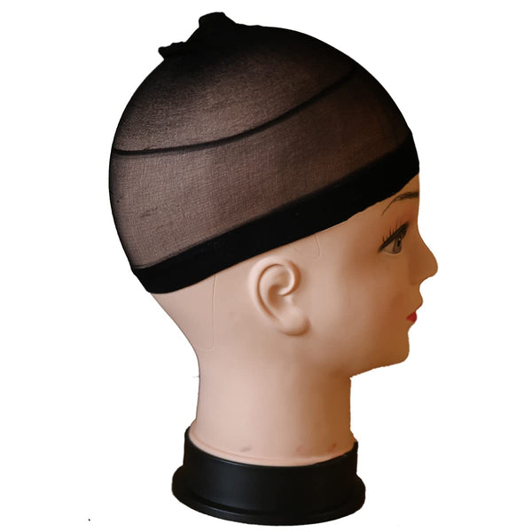 12 stk nylon parykkhetter for kvinner og menn nylon parykkhetter (beige)