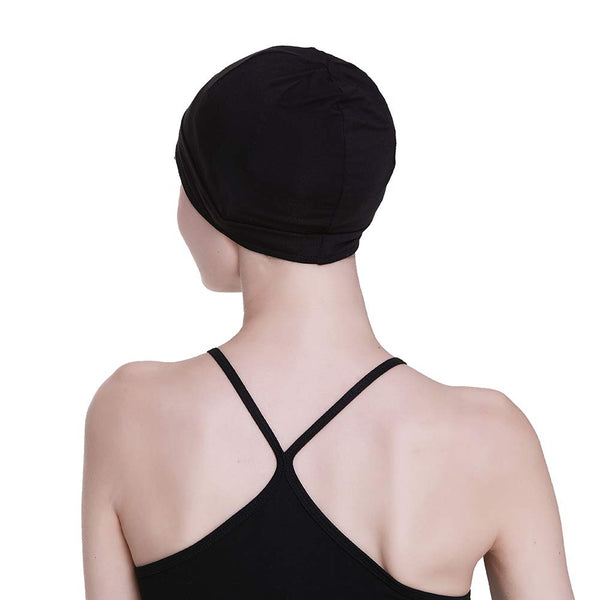 Bambus søvnhette for håravfall Hjemmehode for cellegift Kvinner Bike Hard Hat Helmet Liner Bomullsbeanie