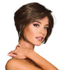 Gabor Best in Class Layered Chin-Length Boycut Wig by Hairuwear, Gjennomsnittlig hette, GF56-60 sølv