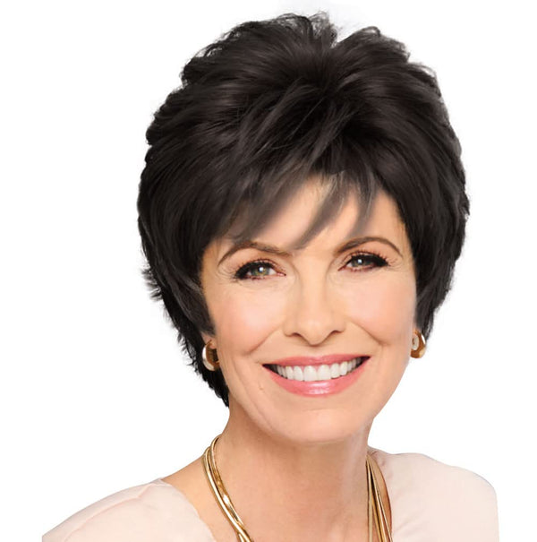 Gabor Royal Tease Layered Short Shag Wig by Hairuwear, 2023 Spring Luxury Collection, Average Cap, GL14-22 Sandy Blonde