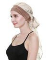 Chemo Turban for kreftkvinner krefthodeklær hodeknapp skjerf cap