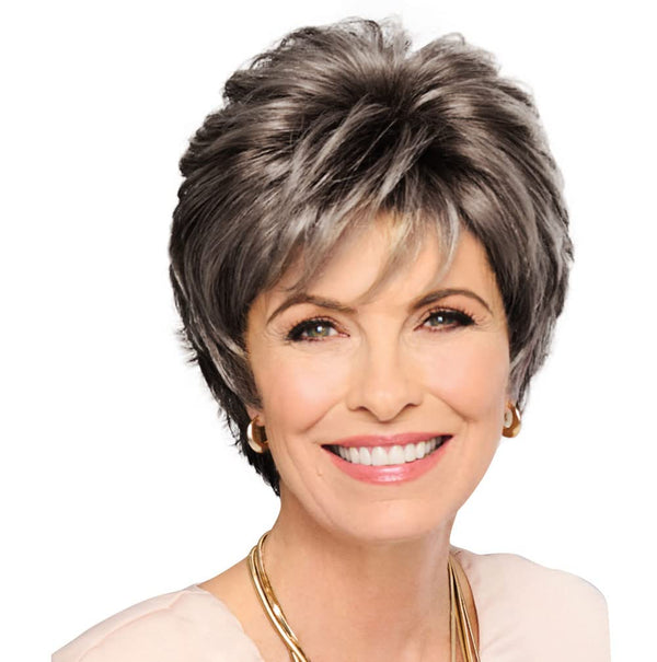 Gabor Royal Tease Layered Short Shag Wig by Hairuwear, 2023 Spring Luxury Collection, Average Cap, GL14-22 Sandy Blonde