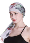 Elegant cellegift med silkeaktig skjerf for kreft kvinner hårtap sleep beanie