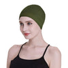 Bambus søvnhette for håravfall Hjemmehode for cellegift Kvinner Bike Hard Hat Helmet Liner Bomullsbeanie