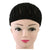 1 stk svarte fletterhette for lettere sy Crochet parykkhetter Elastic Sew Dome Net Wig Caps (L)