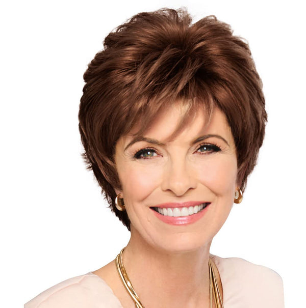 Gabor Royal Tease Layered Short Shag Wig by Hairuwear, 2023 Spring Luxury Collection, Average Cap, GL14-22 Sandy Blonde