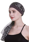 Elegant cellegift med silkeaktig skjerf for kreft kvinner hårtap sleep beanie