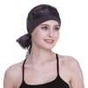 Elegant cellegift med silkeaktig skjerf for kreft kvinner hårtap sleep beanie