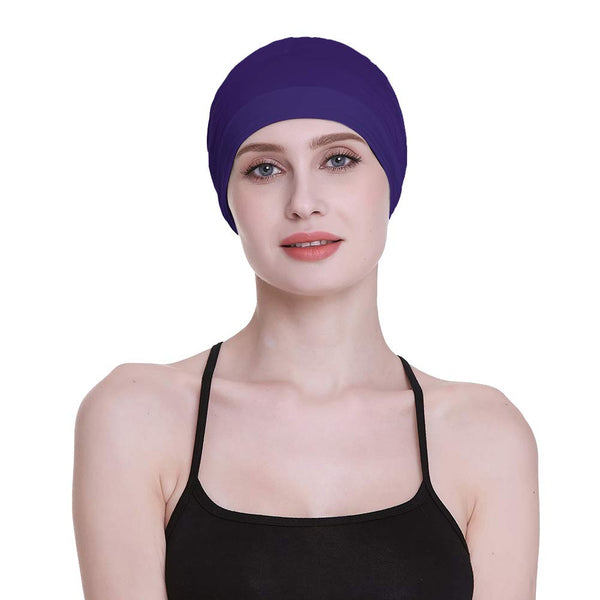 Bambus søvnhette for håravfall Hjemmehode for cellegift Kvinner Bike Hard Hat Helmet Liner Bomullsbeanie