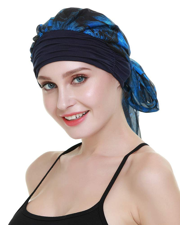 Chemo Turban for kreftkvinner krefthodeklær hodeknapp skjerf cap