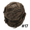 Mens toupee menneskehårstykke parykker erstatningssystem full sveitsisk blonder bleket knute