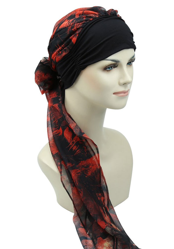 Chemo Turban for kreftkvinner krefthodeklær hodeknapp skjerf cap