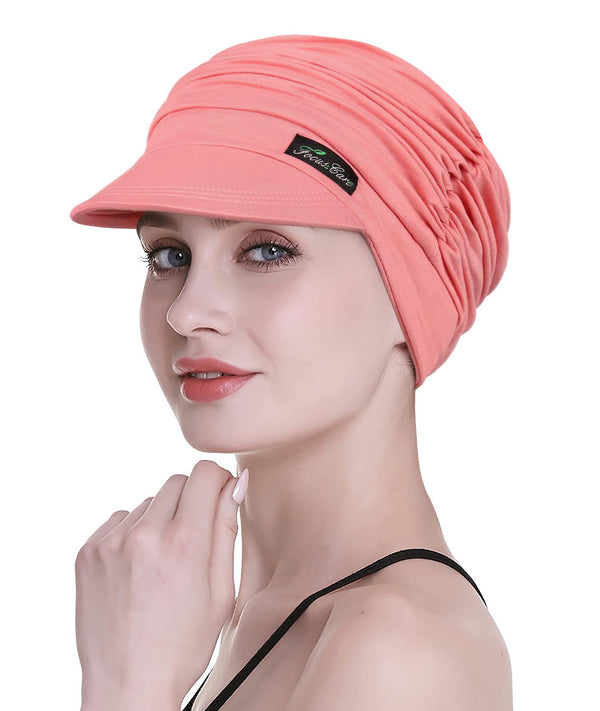 Focuscare Myk cellegift for kvinner, bambus baseball cap, turban for hårtap