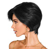 Gabor Best in Class Layered Chin-Length Boycut Wig by Hairuwear, Gjennomsnittlig hette, GF56-60 sølv