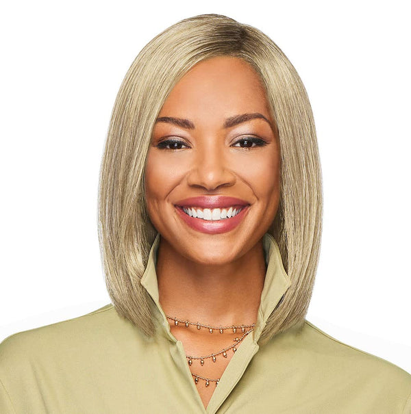 GABOR Forever Chic Shoulder-Length Stylish Tapered Wig by Hairuwear, Average Size Cap, GL27-29 Chocolate Caramel