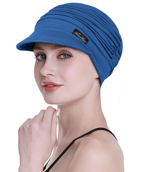 Focuscare Myk cellegift for kvinner, bambus baseball cap, turban for hårtap