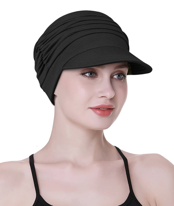Focuscare Myk cellegift for kvinner, bambus baseball cap, turban for hårtap