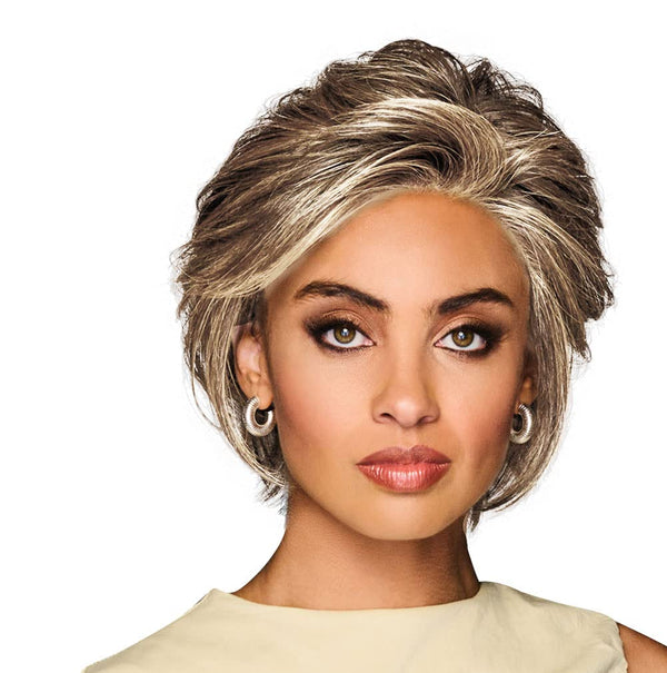 Gabor Lag en uttalelse lagvis moderne hakelengde Bob Wig, Designer Series by Hairuwear, gjennomsnittlig takstørrelse, GF4-6 Svart kaffe