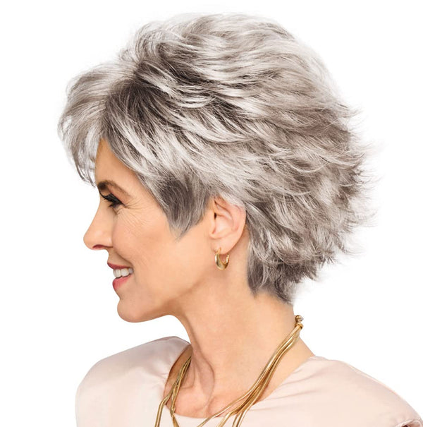 Gabor Royal Tease Layered Short Shag Wig by Hairuwear, 2023 Spring Luxury Collection, Average Cap, GL14-22 Sandy Blonde