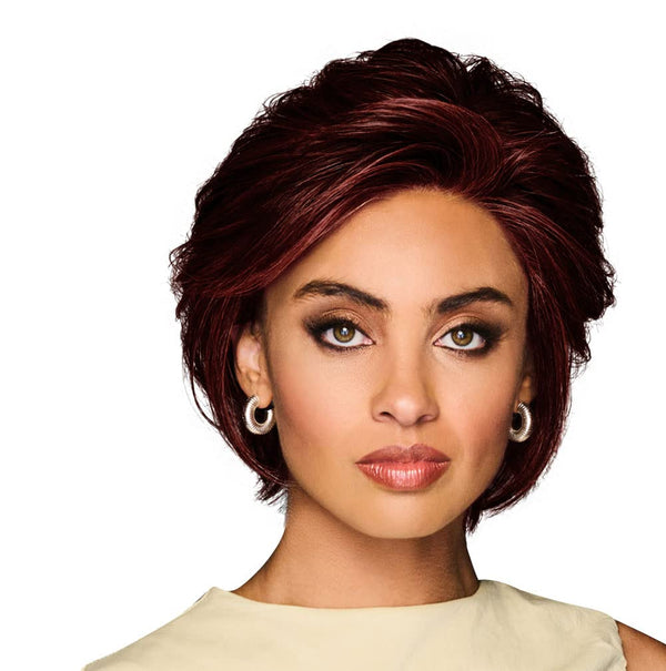 Gabor Lag en uttalelse lagvis moderne hakelengde Bob Wig, Designer Series by Hairuwear, gjennomsnittlig takstørrelse, GF4-6 Svart kaffe