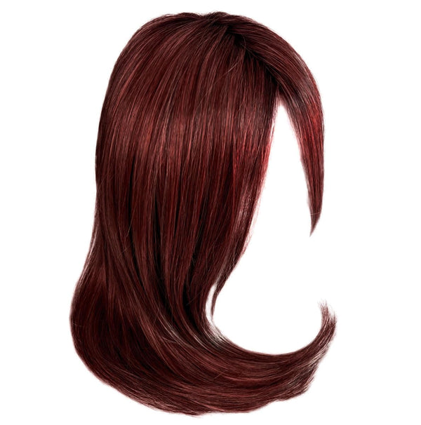 Gabor frontdeksel lagvis lang bob-stil parykk, håndbundet mono top av hairuwear, gjennomsnittlig cap-GF14-22SS-hvete