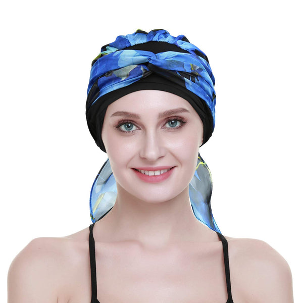 Chemo Turban for kreftkvinner krefthodeklær hodeknapp skjerf cap