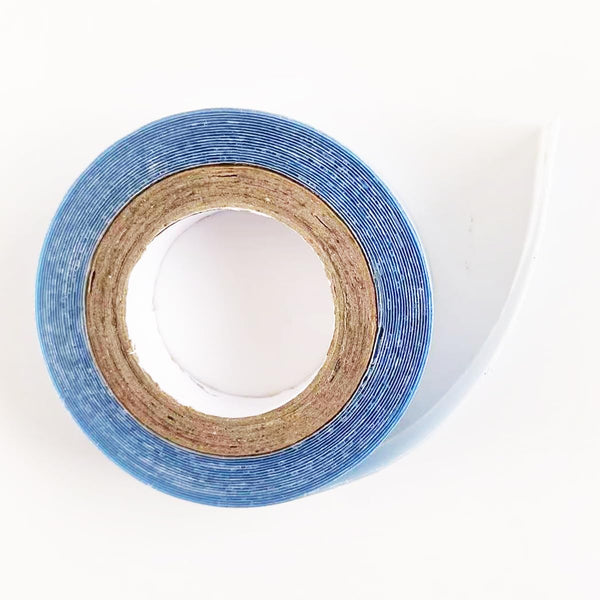 Mer enn 3 måneder holder tiden dobbeltsidig hårforlengelse tape hårbånd (10mmx3yards, hvitt)