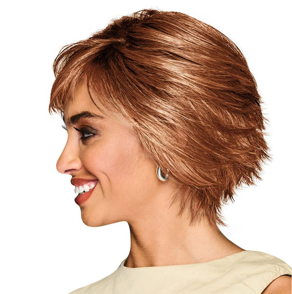 Gabor Lag en uttalelse lagvis moderne hakelengde Bob Wig, Designer Series by Hairuwear, gjennomsnittlig takstørrelse, GF4-6 Svart kaffe