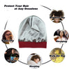 Focuscare Satin foret søvn Slouchy Cap Curly Girl Slap Headwear Gaver til krusete hårkvinner