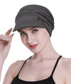 Focuscare Myk cellegift for kvinner, bambus baseball cap, turban for hårtap