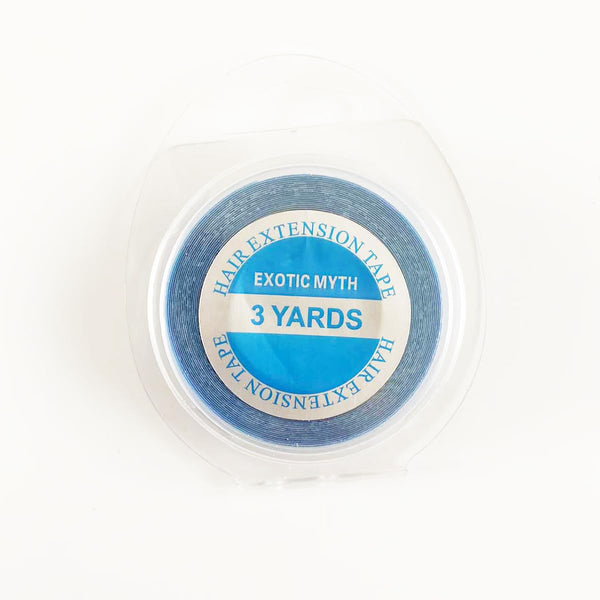 Mer enn 3 måneder holder tiden dobbeltsidig hårforlengelse tape hårbånd (10mmx3yards, hvitt)