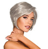 Gabor Best in Class Layered Chin-Length Boycut Wig by Hairuwear, Gjennomsnittlig hette, GF56-60 sølv