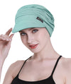 Focuscare Myk cellegift for kvinner, bambus baseball cap, turban for hårtap